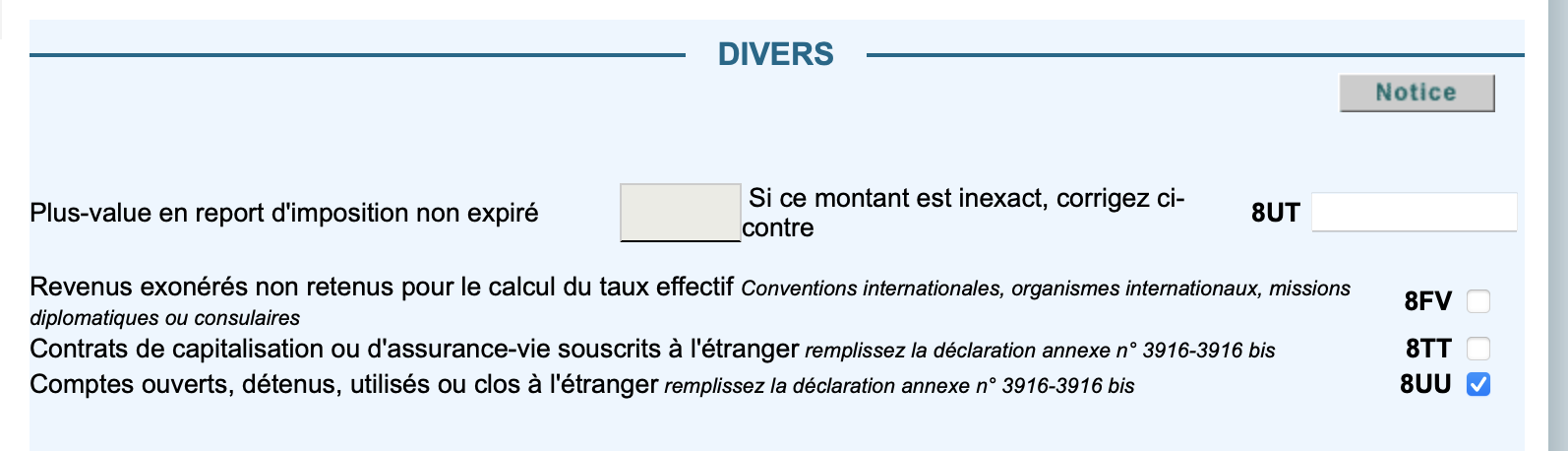 フランス　確定申告