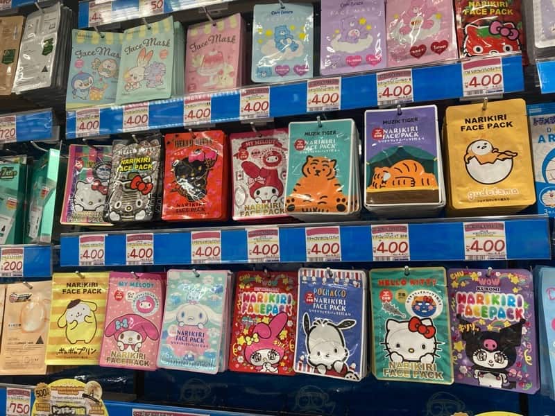 キャラクター顔パック