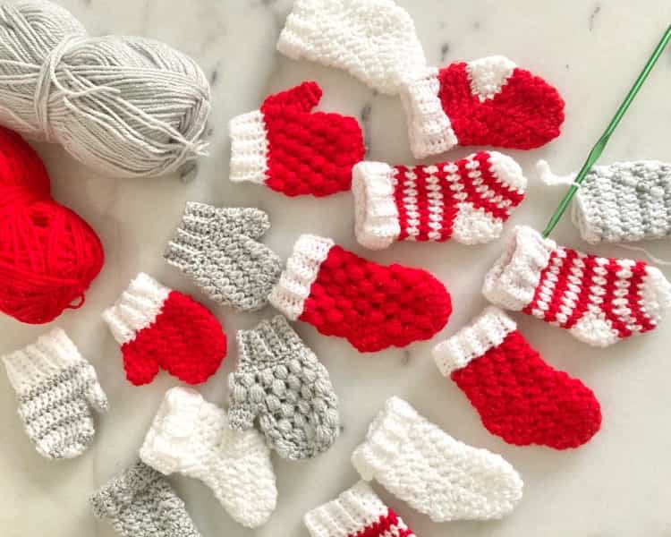 アドベントカレンダー　編み物