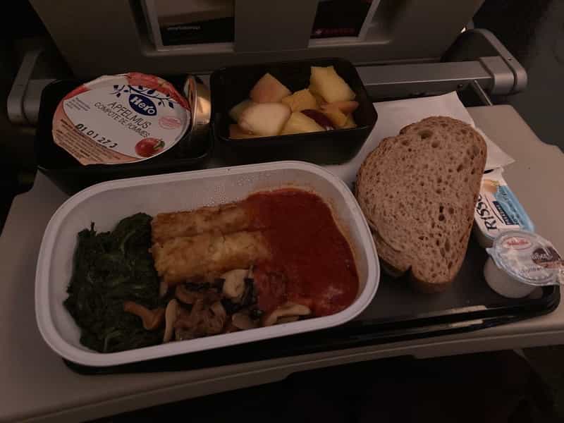 スイスエア ヴィーガン機内食