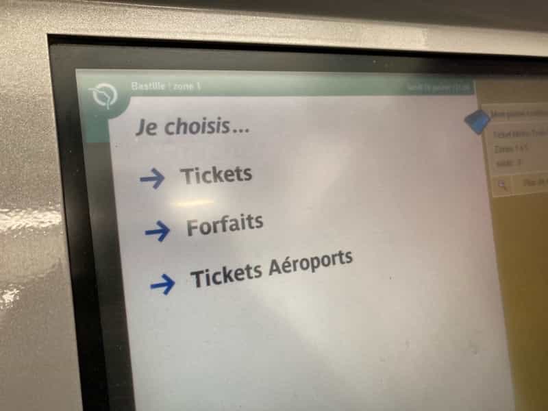 パリ地下鉄　買い方